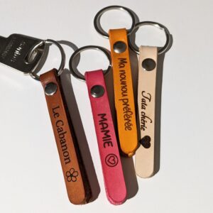 petit porte clés cuir